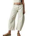 thumbnail image 3 of Caixia Women Wide Leg Jeans High Waist Stretchy Baggy Denim Pants Soft Comfy Jeans with Pockets, Casual Daily Wear Trousers Clothing, 3 of 7