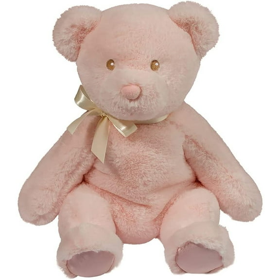 Douglas Nora Pink Baby Girl Teddy Bear Plush Stuffed Animal, 10.5" sitting