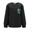 thumbnail image 4 of Arshiner Boy 2Pcs Fall Winter Clothes Color Block Crewneck Sweatshirt and Pants Sweatsuit, 4 of 6