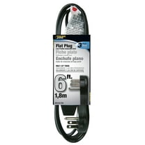 PowerZone OR932606 Extension Cord, 16 AWG Cable, 5-15P Grounded Plug, 5-15R Grounded Receptacle, 6 ft L, 125 V