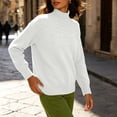 thumbnail image 4 of Diufon Turtleneck Sweaters for Women Fall Winter Long Sleeve Mock Neck Knitted Pullover Thicken Warm Sweater, 4 of 8
