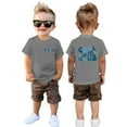 thumbnail image 2 of Big Brother Tshirt,Toddler Boys Cool Brother Club T-Shirt Big Bro Chenille Gift Summer Baby Boy Sibling Reveal Short Sleeve Shirts Gray 5-6Y, 2 of 6