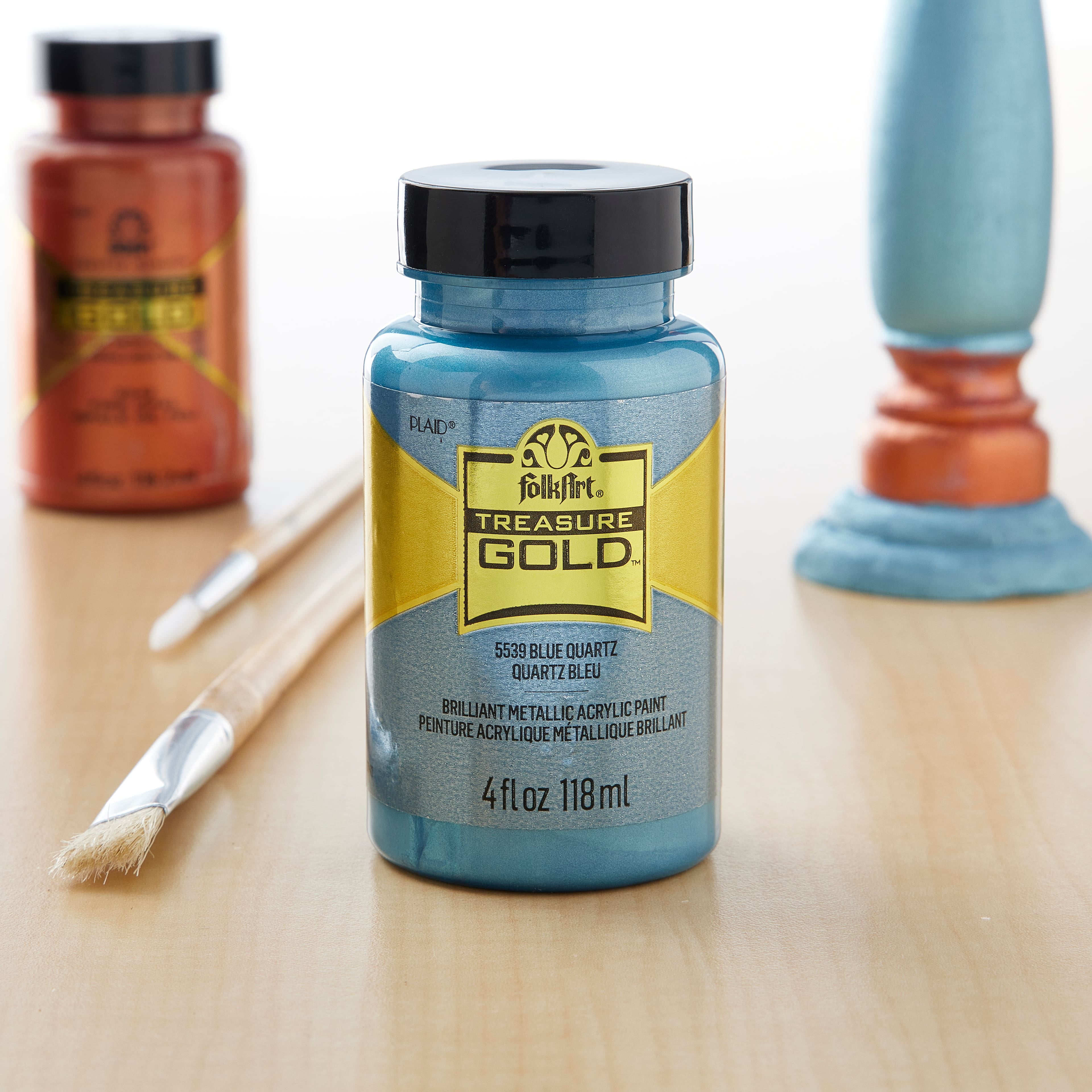 FolkArt Treasure Gold Metallic Paint, 6 Pack