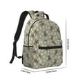 thumbnail image 2 of Yiaed Bees And Chamomile Print School Backpack College Backpack Daypacks for Students High School Spacious and Durable Daypack for Work and Travel-One Size, 2 of 6