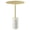 Brown, variant on Modway Lyric Round Marble & Iron Side Table with Cylinder Base in White/Black