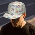 thumbnail image 6 of Garden Bloom Baseball Cap – Spring Wildflower Flat Visor Hat, Lightweight & Fresh, 6 of 8