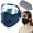 Navy Blue, variant on Dust Mask with Goggles, Reusable Carbon Filter Respirator with 10 Replaceable Filters, 5-Layer Face Shield for Woodworking Sanding Grinding(Black)