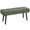 Green, variant on 39" Entryway Bench w/ Padded Seat and Steel Legs for Bedroom, Grey