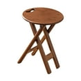 thumbnail image 2 of Lipstore Bamboo Folding Stool Round with Handle Kitchen Chair for Indoor Home Kitchen, 2 of 8