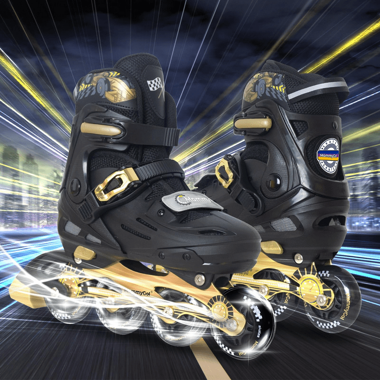 MammyGol Inline Skates for Boys and Girls Youth, 4 Size