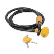 Camco PowerGrip Camper/RV Cable Lock | Features 60" Long Braided Steel Wire Rope with a Durable Vinyl Coating (44290)