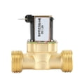 thumbnail image 4 of Válvula solenoide eléctrica de latón de 12 V G3/4 N/C normalmente cerrada, válvula reguladora de presión de 2 vías, 4 of 10