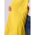 thumbnail image 5 of DARING DIVA Women's Plus Size Turn Down Collar Double Breasted A Line Coat 4X Yellow, 5 of 6
