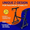thumbnail image 4 of PYLE Support de Clavier - Support de Piano Universel Robuste Style Z, Hauteur et Largeur Réglables, Support de Piano Numérique Portable, avec Roues Verrouillables, Conception Pliable - Performances Assises et Debout, 4 of 5