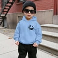 thumbnail image 4 of SonxaHe Infant Boy's Hoodie Fleece Cartoon Graphic Hooded Top with Pocket Streetwear Sports Active Hoodie for Kids Blue,Size 1-2, 4 of 8