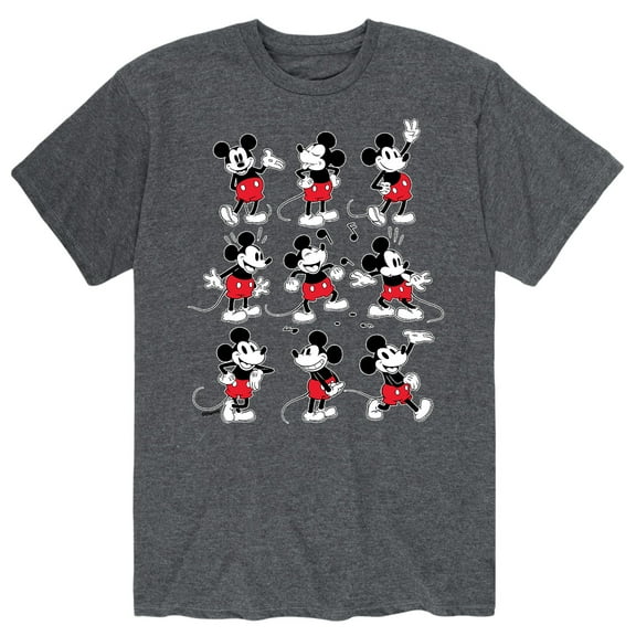 Disney - Mickey Poses Grid - Men's Short Sleeve Graphic T-Shirt