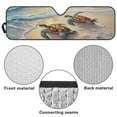 thumbnail image 6 of Uorisanigo Windshield Sun Shade Compatible with Jeep Wrangler TJ JK JKU 1996-2018 16.5"x52.5" Folding Front Window Beach Sea Turtle Sun Shade for Wrangler TJ JK, Car Accessories, 6 of 7