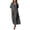 Gray, variant on Ruimatai Women's Wrap V-Neck Short Sleeve Button Detail Loose Fit Casual Maxi Dresses with Pockets for Women Everyday & Vacation Wear