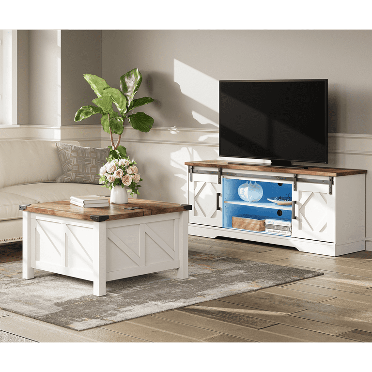 Blue farmhouse coffee table best sale