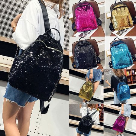 Fashion Women Girls Sequins Mini Backpack Travel School Satchel Shoulder Bag Ruckrack