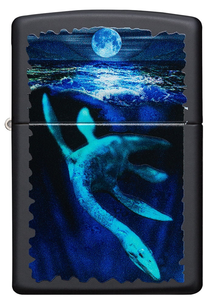 Zippo Black Light Loch Ness Design Pocket Lighter