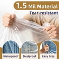 thumbnail image 3 of AGALI Heavy Duty Mattress Bag for Moving & Storage Queen Size, Pack of 2, 1.5 Mil Thick, Fully Sealable Mattress Cover with Overlap Flap, Fits Mattress Up to 14" Thick, 3 of 8