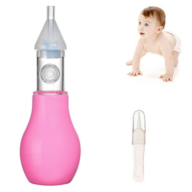 Aspirador nasal para bebés, suministros de limpieza nasal, aspirador nasal de silicona, reutilizable, portátil, cuidado de seguridad para bebés, guardería, recién nacidos, niñas y niños, mantener
