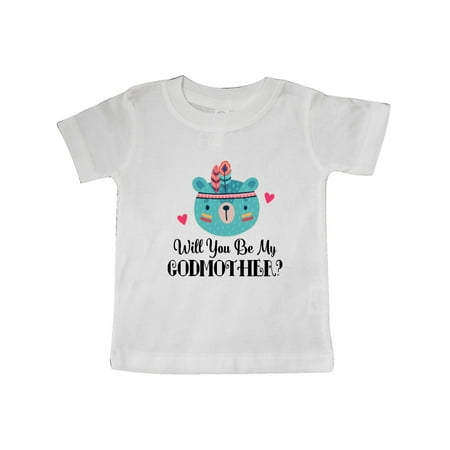 

Inktastic Godmother Proposal Baby Bear Gift Baby Girl T-Shirt