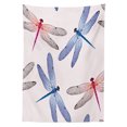 thumbnail image 3 of Ambesonne Animal Art Tablecloth Rectangular Table Cover, Dragonfly Wings Art, 52"x70", Pink Blue, 3 of 4