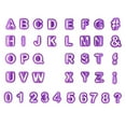 thumbnail image 1 of Baohd 40pcs/Set Alphabet Cake Molds Kitchen Figure Plastic Letter Fondant Mold Cookie Cutter Number Cake Mould Baking Decorating Tools 1Set, 1 of 6