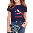 thumbnail image 4 of ZVNAΖH Unisex Kids' Independence Day Print T-Shirt, Boys & Girls Casual Short Sleeve Crew Neck Patriotic Top for 2-14 Years, 4th of July Streetwear, 4 of 6