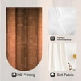 thumbnail image 2 of Brown Kitchen Window Curtains 27.5 x 39 Inch Small Short Mini Cafe Rod Pocket Western Rustic Country Retro Vintage Dark Living Bedroom Room Home Treatment Set of 2 Curtain Panels Drapes Tiers, 2 of 6