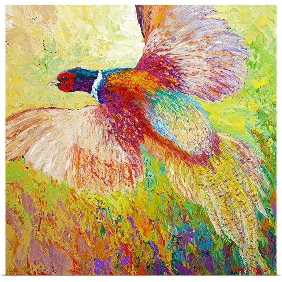 Great BIG Canvas | "Flushed Pheasant" Art Print - 30x30