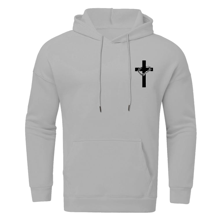 Essentials Hoodie for Men Cross Graphic Hooded Jesus Inspirational