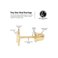 thumbnail image 5 of Rachel Koen Tiny Star Stud Earrings Screw Back 14k Yellow Gold, 5 of 12