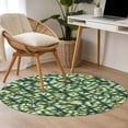 thumbnail image 5 of St. Patrick's Day Round Area Rugs Collection 4', Green Lucky Clovers Ombre Non Slip Indoor Circular Throw Runner Rug Floor Mat Carpet for Living Room Dining Table Bedroom Nursery, 5 of 9
