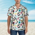 thumbnail image 4 of Haiem Dinosaur Printed Hawaiian Shirt for Men - Men’s Casual Beach Summer Shirts - Stretch Fabric with Modern Fit-X-Large, 4 of 9