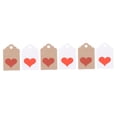 thumbnail image 3 of COOPHYA 200Pcs Heart Shape Labels for Wine Bottle Tag Kraft Paper 5x3cm, 3 of 7