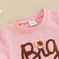 thumbnail image 5 of Bagilaanoe 2pcs Toddler Baby Girl Shorts Set Short Sleeve Letter Embroidery T Shirt Tops + Shorts 3M 6M 12M 18M 24M 3T 4T Kids Casual Summer Clothes, 5 of 7
