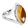 thumbnail image 3 of Natural Tiger Eye Ring 925 Sterling Silver Handmade Jewelry, 3 of 10