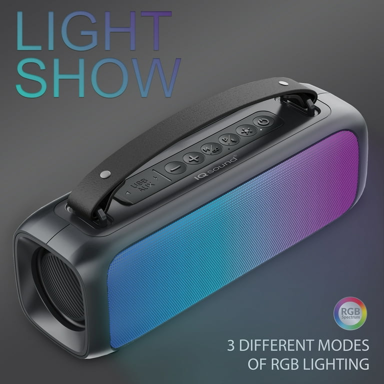 IQ Sound Portable Bluetooth 2.0-Channel Speaker with RGB IQ Sound Portable Bluetooth 2.0-Channel Speaker with RGB