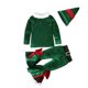 thumbnail image 3 of 2025 Disfraz navideño para niños, conjunto de camisetas de forro polar de invierno, pantalones y sombreros, ropa para bebés y niños, traje de fiesta de Año Nuevo de Papá Noel, 3 of 4