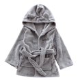 thumbnail image 1 of Kid's Ear Flannel Bathrobe Pajamas Home Wear, 1 of 5
