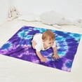thumbnail image 2 of Purple Blue Tie Dye Pattern Blanket,Comfortable Soft Flannel Throw Blanket,All Season,Warm Lightweight Blankets for Sofa Bed Couch Living Room Chair,30"x40", 2 of 4