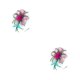 thumbnail image 4 of Sonducket Vintage mujeres Plume Fascinator velo sombrero tocado horquilla señoras pelo sombreros boda carreras de caballos eventos verde rosa verde rojo 2piezas, 4 of 6