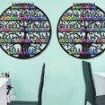 thumbnail image 3 of Wall Mounted 5-Tier Nail Polish Rack Holder Tree Silhouette Round Metal Salon, 3 of 10