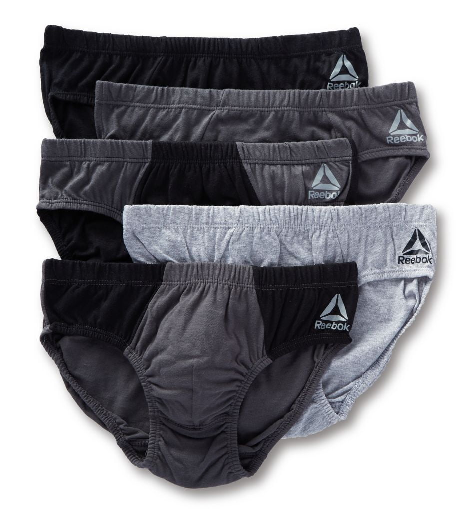 L 5 Pack Mens Reebok Low Rise Briefs Cotton Blend Underwear Many Colors M XL Men wellnatur Men's