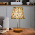 thumbnail image 5 of Clearance! Upgraded Table Lamp Bedside Night Lamp, Rattan Base, Fabric Pleated Lampshade, Adjustable Light Color and Brightness, USB Powered, Vintage Style Light for Bedroom Living Room Office, 5 of 8