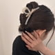 thumbnail image 4 of Pinza para el pelo con lazo grande, accesorios antideslizantes para el cabello para mujeres y niñas, fiesta de graduación, Gifbeige, 4 of 5