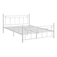 thumbnail image 2 of White Full Victorian Style Metal Platform Bed (Fully Slated), 2 of 3